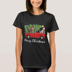 Camiseta Elefante conduce a Navidades de Camión Rojo Pajama
