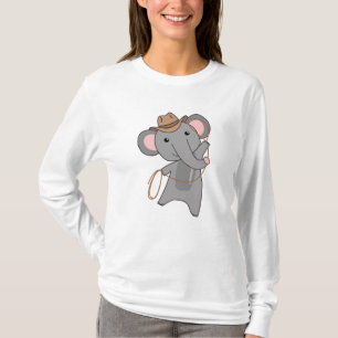 Camiseta Elefante Cowboy Safari Lasso Occidental