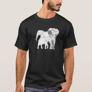 Camiseta Elefante Cute Family Zoo Animal Kids Retro Elephan