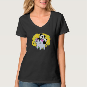 Camiseta Elefante Cute y Panda Bear Amistad Adorable Ani