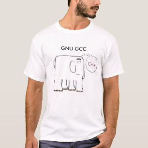 Camiseta elefante-cxx, GNU GCC