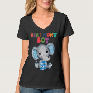 Camiseta Elefante de 5 años Elefo Temático de 5 años
