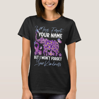 Camiseta Elefante de apoyo a la conciencia sobre demencia d