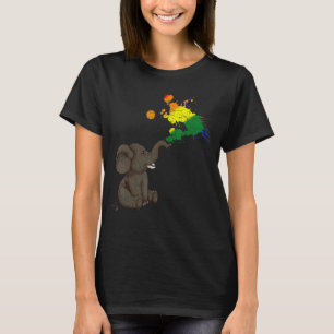 Camiseta Elefante de arcoiris sobre derechos humanos gay en