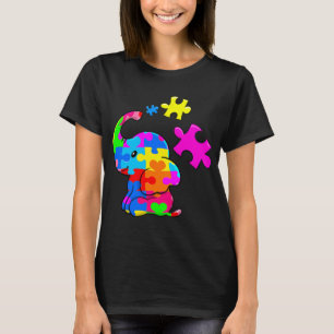 Camiseta Elefante de Autismo Bonito Conciencia de Autismo A