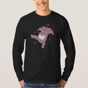 Camiseta Elefante De Baile Cutáneo Para Hombres Mujeres Niñ