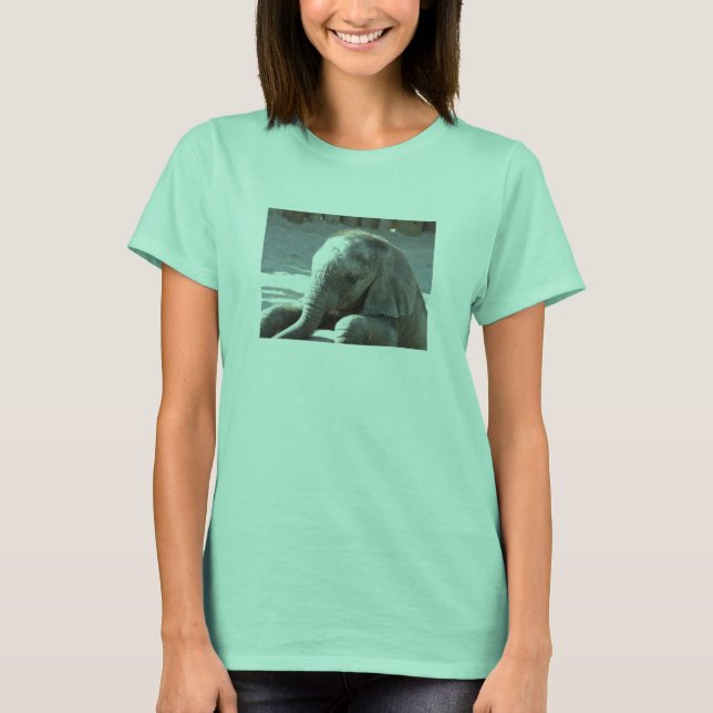 Camiseta elefante de bebé (Anverso)