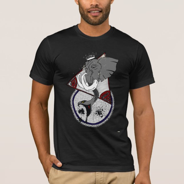 Camiseta Elefante de Bull con el tronco de la serpiente (Anverso)