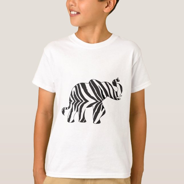 Camiseta Elefante de cebra (Anverso)