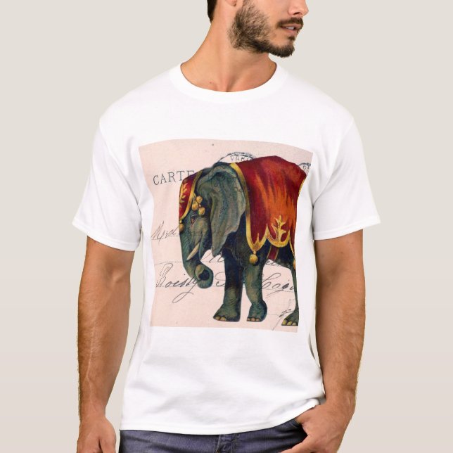 Camiseta Elefante de circo ventilado (Anverso)