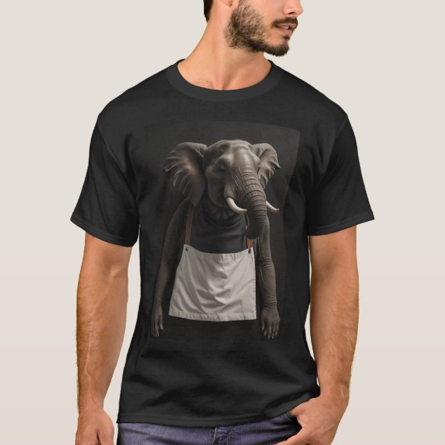 Camiseta Elefante de cocina lúgubre (Anverso)