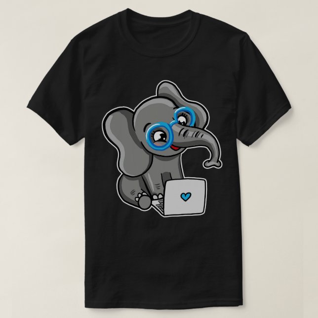 Camiseta Elefante de Coding (Diseño del anverso)