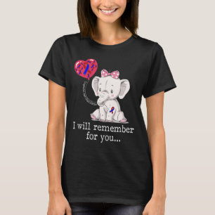 Camiseta Elefante de concientización sobre cardiopatías con