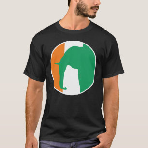 Camiseta Elefante de Costa de Marfil Bandera nacional anima
