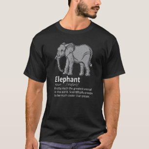 Camiseta Elefante de definición de elefante elefante suave