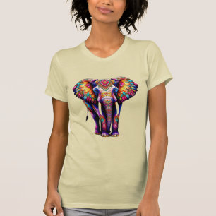 Camiseta Elefante de Dibujos Animados Decorativo