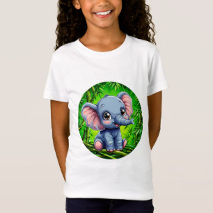 Camiseta Elefante de dibujos animados lindo