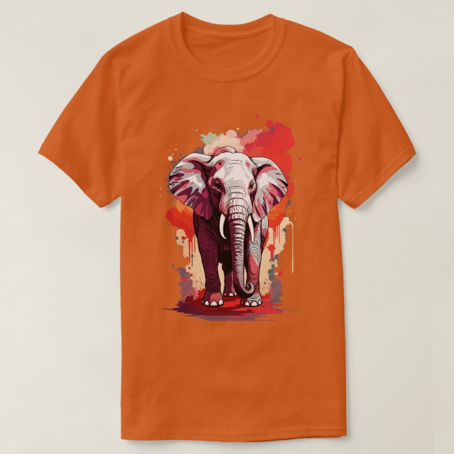 Camiseta Elefante de época (Diseño del anverso)