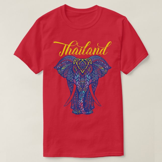 Camiseta Elefante de época Tailandia (Diseño del anverso)