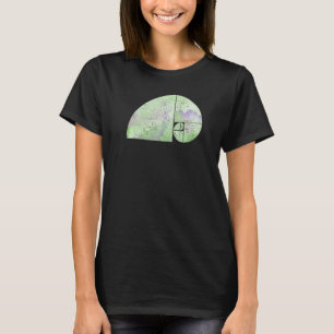 Camiseta Elefante de espiral de Fibonacci Proporción áurea