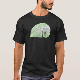 Camiseta Elefante de espiral de Fibonacci  Proporción áurea