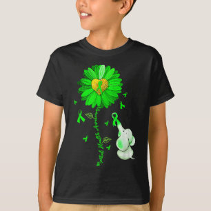 Camiseta Elefante de girasol azul difunde conciencia de sal
