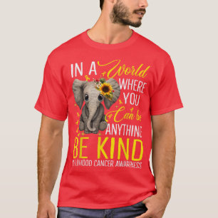 Camiseta Elefante de girasol sé amable niño con cáncer