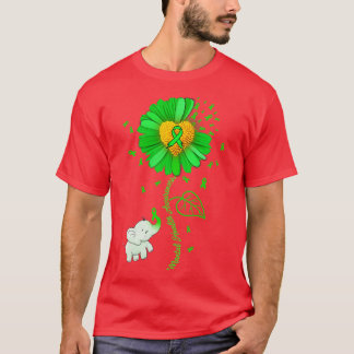 Camiseta Elefante de girasol verde difunde la guerra por la