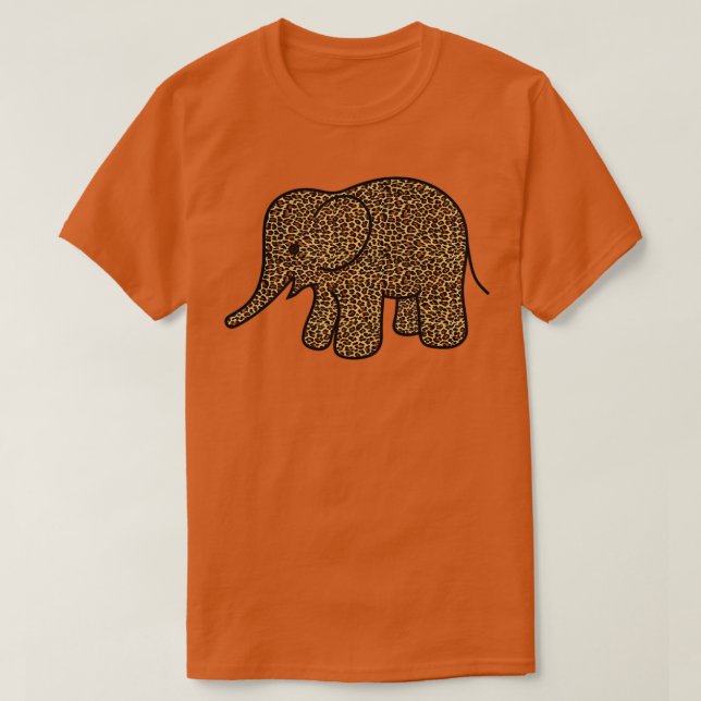 Camiseta Elefante de impresión de CHEETAH (Diseño del anverso)