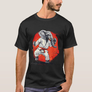 Camiseta Elefante de Karate Animal Jiu-Jitsu Mma Taekwondo