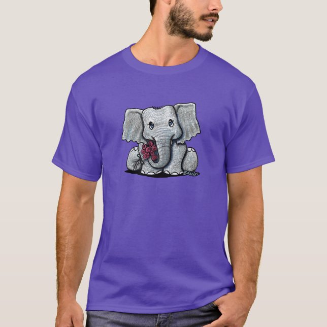 Camiseta elefante de KiniArt (Anverso)