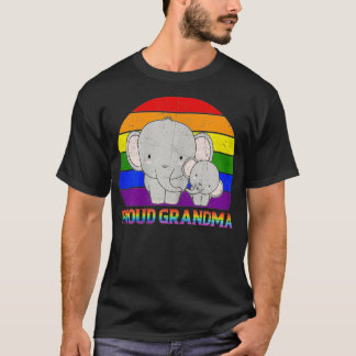 Camiseta Elefante de la abuela Orgullosa Madre Gay LGBT P