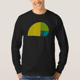 Camiseta Elefante de la proporción áurea   Espiral de Fibon