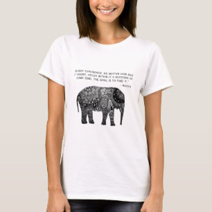 Camiseta Elefante de la sabiduría de la alheña de Buda