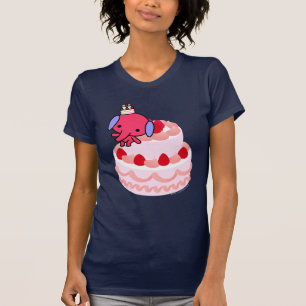 Camiseta - elefante de la torta - torta grande