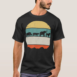 Camiseta Elefante de León Rinocino de África | Regalo de vi
