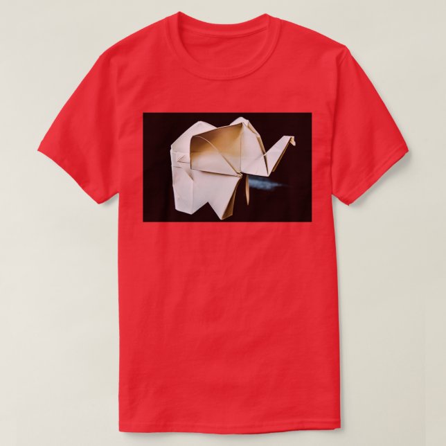 Camiseta Elefante de origami 51 (Diseño del anverso)