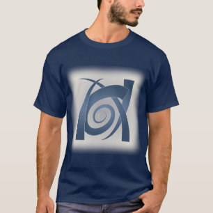 Camiseta Elefante de piedra azul