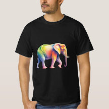 Elefante de Safari Arcoíris Vibrante
