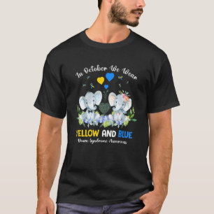 Camiseta Elefante De Síndrome De Down En Octubre Usamos Ama