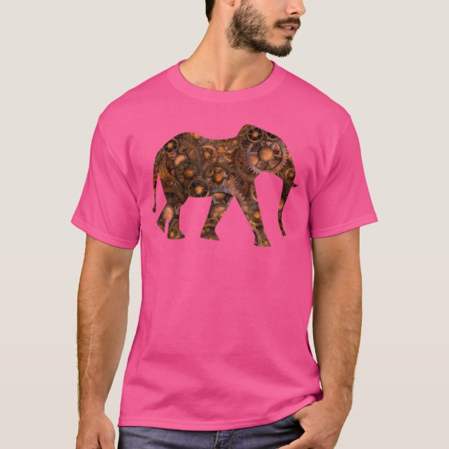 Camiseta Elefante de Steampunk (Anverso)