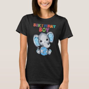 Camiseta Elefante de tercer cumpleaños Eleph con tema de ed