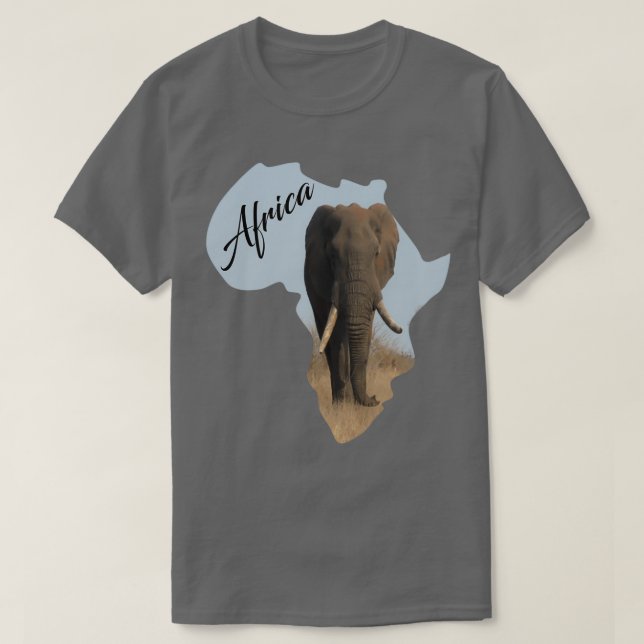 Camiseta Elefante de toro africano (Diseño del anverso)