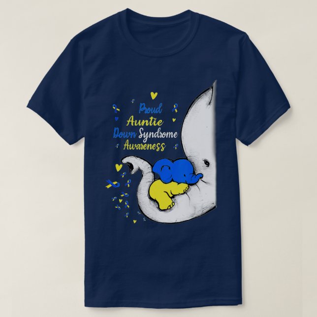 Camiseta Elefante del Día de la Conciencia de la Tía con Sí (Diseño del anverso)