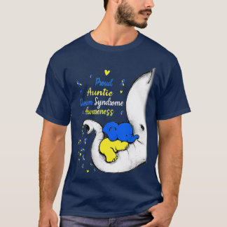 Camiseta Elefante del Día de la Conciencia de la Tía con Sí