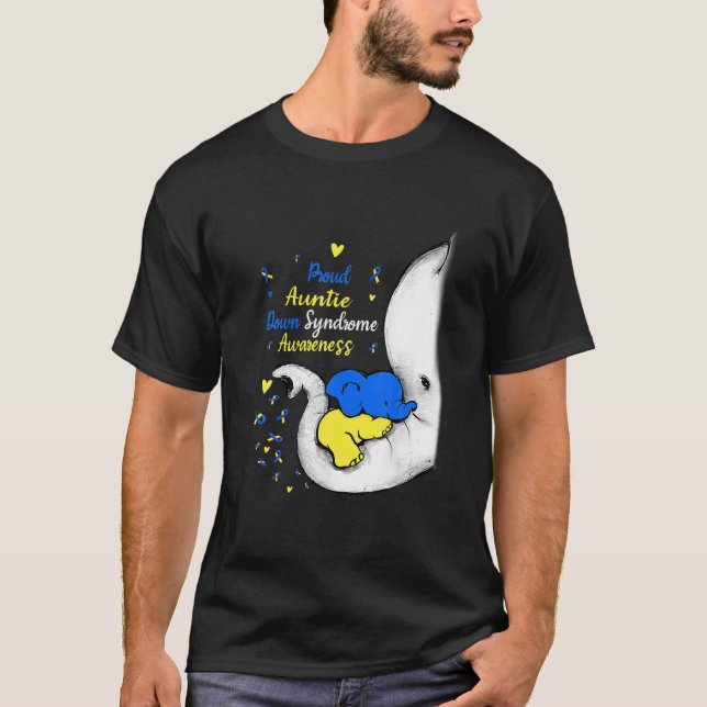 Camiseta Elefante del Día de la Conciencia de la Tía con Sí (Anverso)