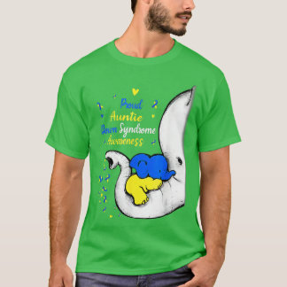 Camiseta Elefante del Día de la Conciencia de la Tía con Sí