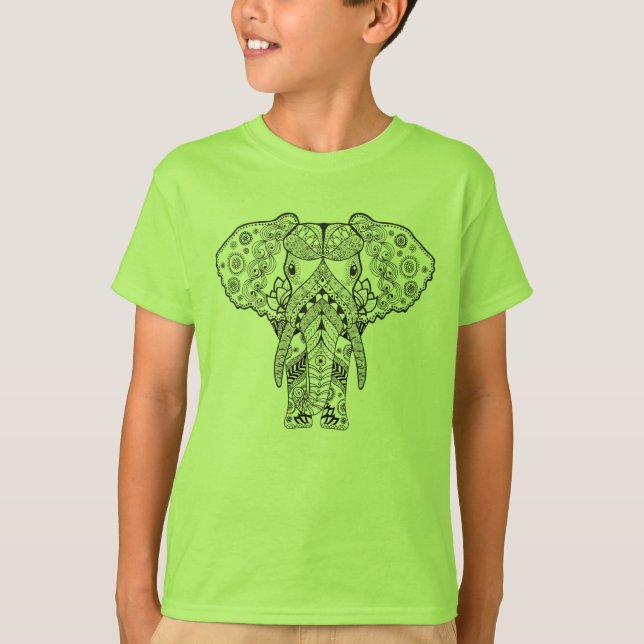 Camiseta Elefante del estilo (Anverso)