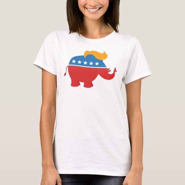 Camiseta Elefante del GOP del triunfo (Anverso)