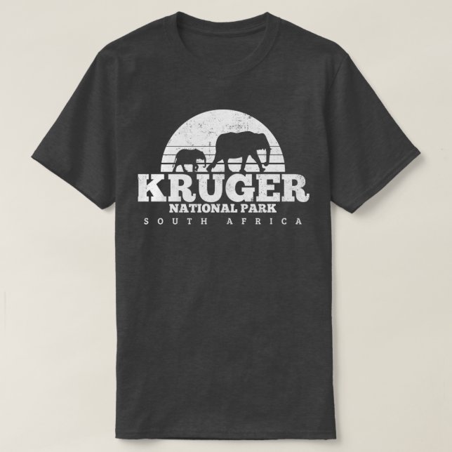 Camiseta Elefante del Parque Nacional Kruger (Diseño del anverso)